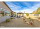 Spacious backyard with a gazebo and desert landscaping at 605 N Star Ct, Apache Junction, AZ 85119