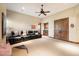 Relaxing theater room with black recliners at 6601 E Valley Vista Ln, Paradise Valley, AZ 85253