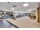 Spacious fitness center with a variety of equipment at 7175 E Camelback Rd # 601, Scottsdale, AZ 85251