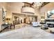 Elegant lobby with comfortable seating and high ceilings at 7175 E Camelback Rd # 601, Scottsdale, AZ 85251