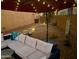 Secluded backyard with patio furniture and string lights at 9022 W Ross Ave, Peoria, AZ 85382