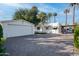 View of detached garage and driveway at 903 W Mackenzie Dr, Phoenix, AZ 85013