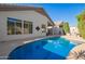 Private backyard oasis with a refreshing pool at 10173 E Conieson Rd, Scottsdale, AZ 85260