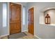 Inviting entryway with wood floors and unique decor at 13600 N Fountain Hills Blvd # 604, Fountain Hills, AZ 85268