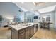 Open kitchen with large island, stainless steel appliances, and granite countertops at 13600 N Fountain Hills Blvd # 604, Fountain Hills, AZ 85268