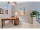 Home office with spacious desk and comfortable chair at 13600 N Fountain Hills Blvd # 604, Fountain Hills, AZ 85268