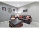 Cozy sitting area featuring comfortable sofa and ottoman at 13600 N Fountain Hills Blvd # 604, Fountain Hills, AZ 85268