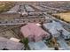 Aerial view of a single Gathering home in a residential neighborhood at 24280 N 164Th Dr, Surprise, AZ 85387