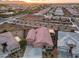 Aerial view of a single Gathering home in a residential neighborhood at 24280 N 164Th Dr, Surprise, AZ 85387