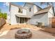 Backyard with fire pit and patio area at 441 S Maple St # 51, Mesa, AZ 85206