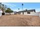 Large backyard with patio cover and gravel at 1015 W Minton Dr, Tempe, AZ 85282