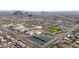 Aerial view of a high school and surrounding area at 12605 E Kalil Dr, Scottsdale, AZ 85259