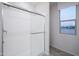 Clean, modern shower with glass enclosure and window at 13183 N 145Th Ln, Surprise, AZ 85379