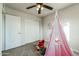 bedroom with teepee, toys and closet space at 1531 W Colter St # 7, Phoenix, AZ 85015