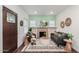 Cozy living room featuring a fireplace, stylish furniture, and a calming color palette at 1815 N Dayton St, Phoenix, AZ 85006