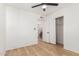 Simple bedroom with wood-look floors and a large closet at 1817 E Hayward Ave # 3, Phoenix, AZ 85020