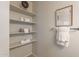 Bathroom with shelving and linen at 18972 W Woodlands Ave, Buckeye, AZ 85326