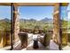 Spacious patio with mountain views and comfortable seating at 19627 N 101St St, Scottsdale, AZ 85255