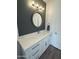 Modern bathroom with white vanity and quartz countertop at 20801 N 90Th Pl # 161, Scottsdale, AZ 85255