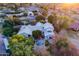 Aerial view showcasing home, pool, and landscape at 2124 E Virginia St, Mesa, AZ 85213