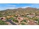 Aerial view of luxury home community, showcasing upscale homes and desert landscape at 3257 N Piedra Cir, Mesa, AZ 85207