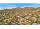 Aerial view of luxury home community, showcasing upscale homes and desert landscape at 3257 N Piedra Cir, Mesa, AZ 85207