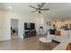 Living room with a view into a bedroom and modern decor at 3751 E Archer Dr, San Tan Valley, AZ 85140