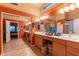 Bathroom with double vanity, and large mirror at 3755 N 161St Ave, Goodyear, AZ 85395