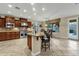 Bright kitchen with stainless steel appliances and an island at 3829 E Sawtooth Dr, Chandler, AZ 85249