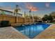 Inviting rectangular pool with water features and spacious deck at 3829 E Sawtooth Dr, Chandler, AZ 85249