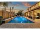 Stunning pool and spa with waterfall features and expansive patio at 3829 E Sawtooth Dr, Chandler, AZ 85249