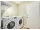 Laundry room with LG washer and dryer, and additional shelving at 4033 N 14Th Pl, Phoenix, AZ 85014