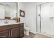 Clean bathroom with a walk-in shower and modern vanity at 4077 S Sabrina Dr # 24, Chandler, AZ 85248