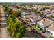 Aerial view of the house and surrounding neighborhood at 4129 E Cathy Dr, Gilbert, AZ 85296