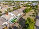 Aerial view showcasing the home's location and backyard at 4129 E Cathy Dr, Gilbert, AZ 85296