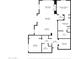 Two-bedroom floor plan showing dimensions of each room at 4803 N Woodmere Fairway -- # 2002, Scottsdale, AZ 85251