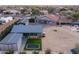 Property features a house, multiple sheds, and large backyard at 510 E Desert Hills Estate Dr, Phoenix, AZ 85086