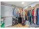 Walk-in closet with ample shelving and hanging space at 510 E Desert Hills Estate Dr, Phoenix, AZ 85086