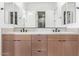 Modern bathroom with double vanity and sleek countertops at 5740 E Moura Dr, Cave Creek, AZ 85331