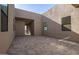 Private paved courtyard with a modern design and natural light at 5740 E Moura Dr, Cave Creek, AZ 85331