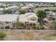 Aerial view showcasing home's backyard and location at 6210 W Foothill Dr, Glendale, AZ 85310