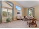 Bright living room with vaulted ceilings and large windows at 6210 W Foothill Dr, Glendale, AZ 85310