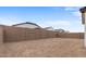 Large, private backyard with block wall at 671 E Greenback Dr, San Tan Valley, AZ 85140