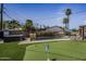 Spacious backyard with pool, hot tub, putting green at 8227 E Hubbell St, Scottsdale, AZ 85257