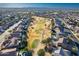 Aerial view of community and golf course at 9754 E Natal Ave, Mesa, AZ 85209