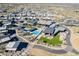 Aerial view of community with pool and clubhouse at 12387 E Black Rock Rd, Scottsdale, AZ 85255