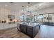 Bright kitchen with center island, stainless steel appliances, and open floor plan at 12387 E Black Rock Rd, Scottsdale, AZ 85255