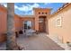 Private courtyard patio with seating for relaxing at 14686 S Country Club Way, Arizona City, AZ 85123