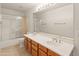 Main bathroom with double sinks and shower/tub combo at 15414 E Westridge Dr, Fountain Hills, AZ 85268