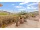 Spacious patio with mountain views and potted plants at 15414 E Westridge Dr, Fountain Hills, AZ 85268